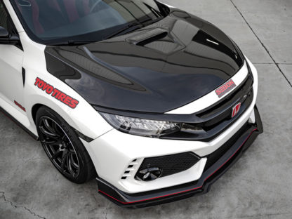 Seibon 2017 Honda Civic Type R OEM Carbon Fiber Hood - Image 7