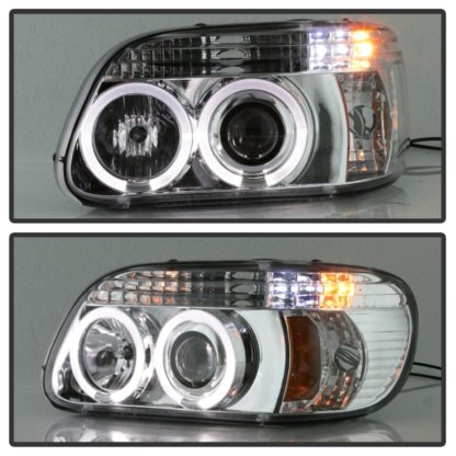 Spyder Ford Explorer 95-01 1PC Projector Headlights LED Halo Chrm PRO-YD-FEXP95-HL-1PC-C - Image 6