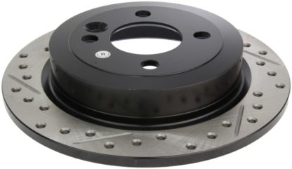 StopTech 02-06 Mini Cooper/Cooper S Slotted & Drilled Right Rear Rotor - Image 3