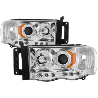 Spyder Dodge Ram 1500 02-05/Ram 2500 03-05 Projector Headlights LED Halo LED Chrm PRO-YD-DR02-HL-C - Image 2