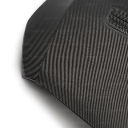 Seibon 08-12 Mitsubishi Evo X OEM style Carbon Fiber Hood - Image 8