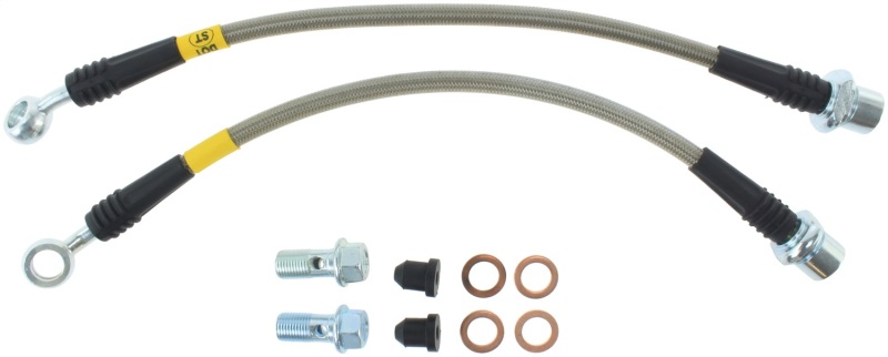 StopTech 00-05 Celica GT-S/05-08 Scion tC Stainless Steel Rear Brake Lines - Image 4
