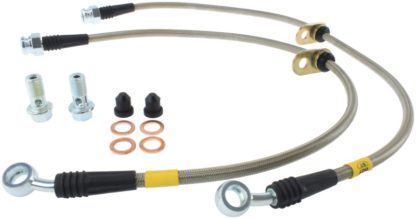 StopTech 02-05 Honda Civic Stainless Steel Front Brake Line Kit - Image 2