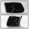 xTune Dodge Ram 2009-2014 Halo LED Projector Headlights - Black Smoke PRO-JH-DR09-CFB-BSM - Image 8