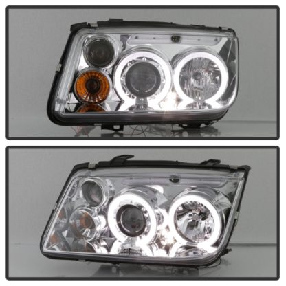 Spyder Volkswagen Jetta 99-05 Projector HeadlightsLED Halo Chrm PRO-YD-VJ99-HL-C - Image 8