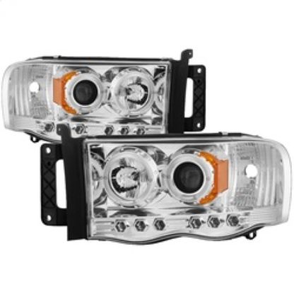 Spyder Dodge Ram 1500 02-05/Ram 2500 03-05 Projector Headlights LED Halo LED Chrm PRO-YD-DR02-HL-C - Image 3