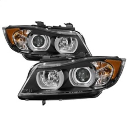 Spyder BMW E90 3-Series 06-08 4DR Headlights - AFS HID Only - Black PRO-YD-BMWE9005V2-AFSHID-BK - Image 2