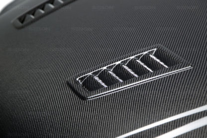 Seibon 12-13 Ford Focus RS-Style Carbon Fiber Hood - Image 3