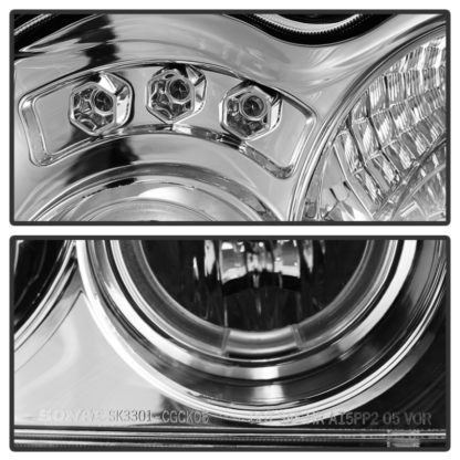 Spyder Jeep Grand Cherokee 05-07 Projector Headlights LED Halo LED Chrm Low 9006 PRO-YD-JGC05-HL-C - Image 5