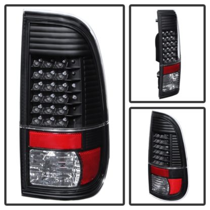 Xtune Ford Super Duty 08-15 LED Tail Lights Black ALT-JH-FS08-LED-BK - Image 3