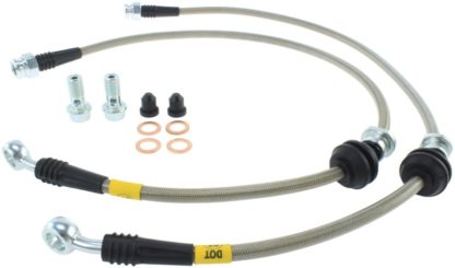 StopTech 08-10 Mitsubishi Lancer Stainless Steel Front Brake Lines - Image 3