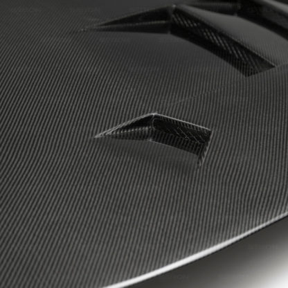 Seibon 93-98 Toyota Supra (JZA80L) TS Style Carbon Fiber Hood - Image 8