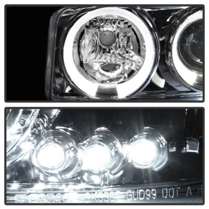 Spyder GMC Sierra 1500/2500/3500 99-06 Projector Headlights LED Halo LED Chrome PRO-YD-CDE00-HL-C - Image 6