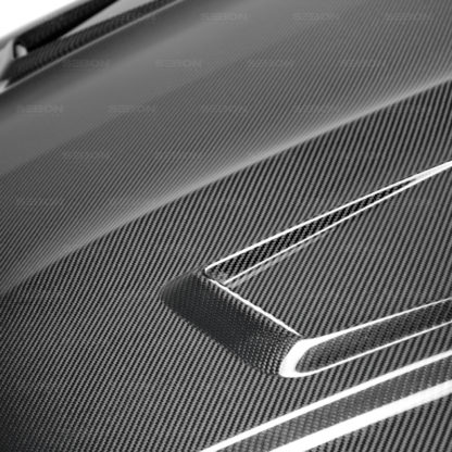 Seibon 12-14 Mercedes C-Class GT Style Carbon Fiber Hood - Image 5