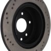 StopTech 08-09 Infiniti EX35 / 05-08 G35 / 09 G37 / 06-09 M35/M45 Drilled Left Rear Rotor - Image 7