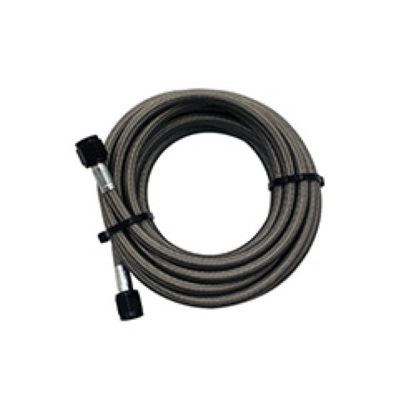 Snow Performance 15ft Braided Stainless Line (Black) w/ -4AN Fittings (15ft Only) - Image 2