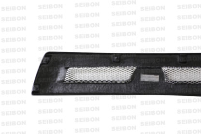 Seibon 08-12 Mitsubishi Lancer Evo X Shaved Emblem Carbon Fiber Front Grill does not fit MR model