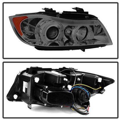 Spyder BMW E90 3-Series 06-08 Projector LED Halo Amber Reflctr Rplc Bulb Smke PRO-YD-BMWE9005-AM-SM - Image 3