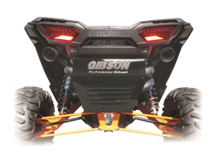 Gibson 2014 Polaris RZR XP 1000 EPS Base 2.25in Dual Exhaust - Black Ceramic - Image 2