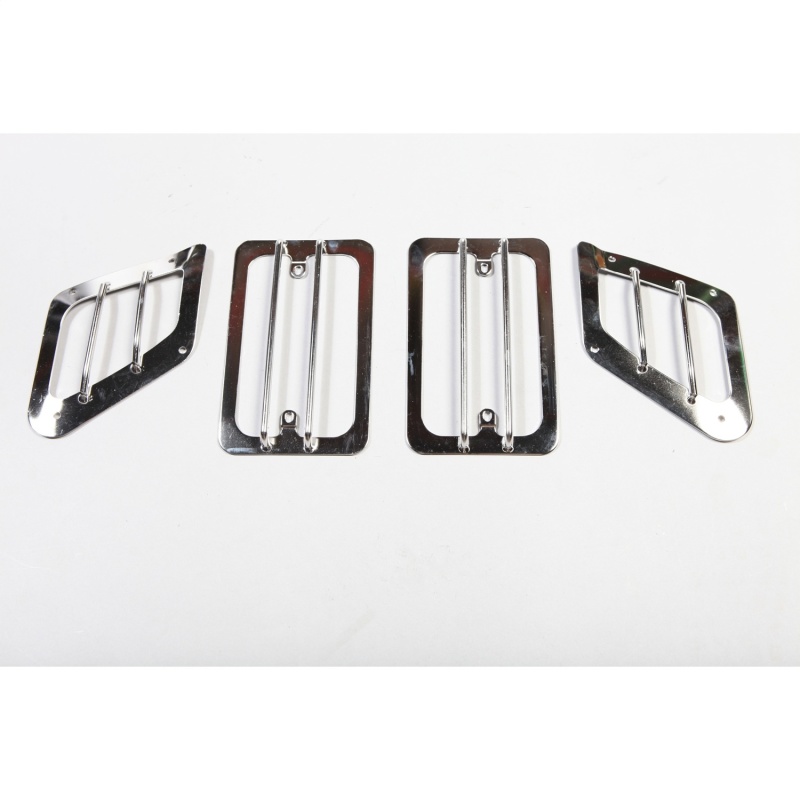Rugged Ridge 97-06 Jeep Wrangler TJ Stainless Steel Side Marker / Turn Signal Euro Guard Set - Image 4